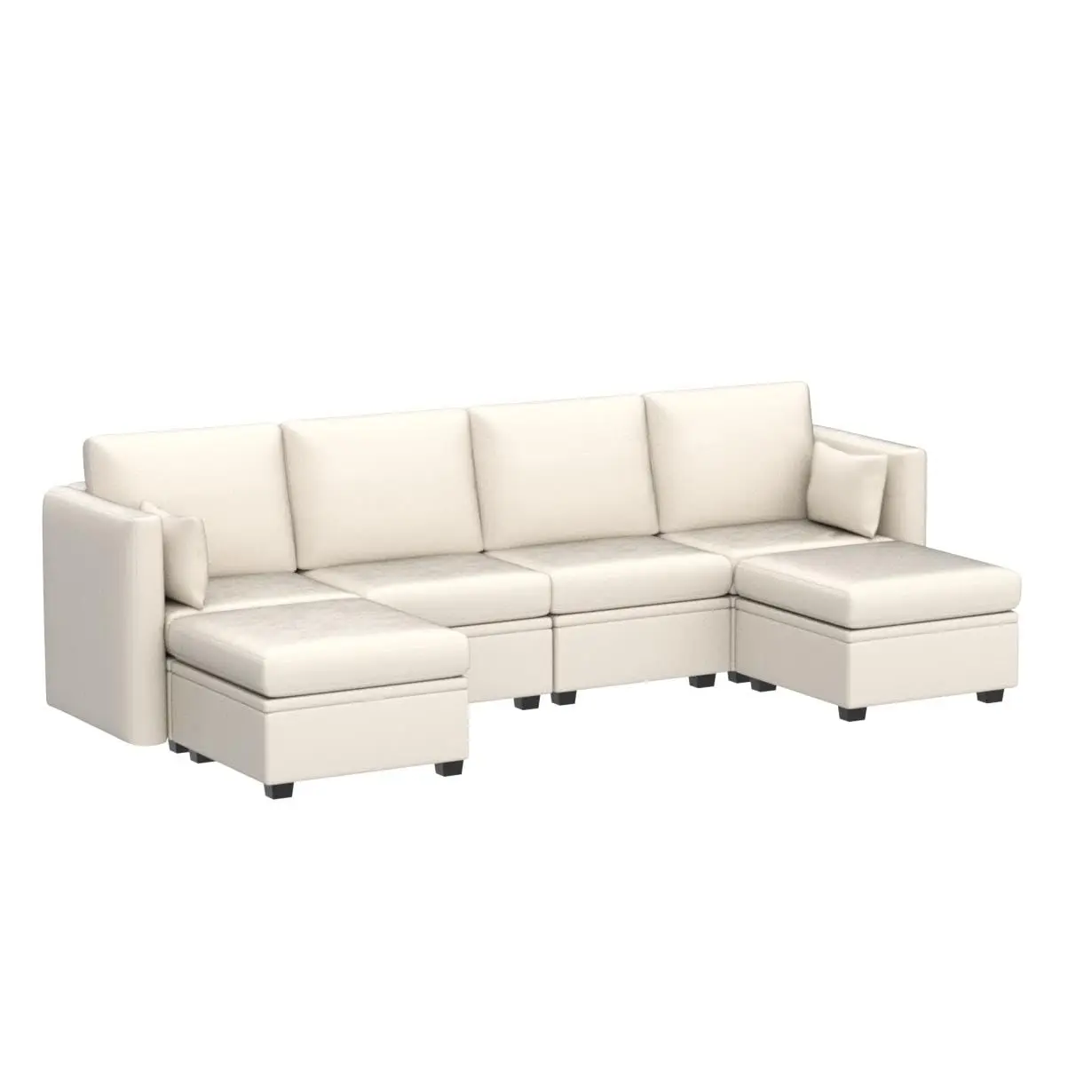 Modular Sectional Sofa with Storage, U Shaped Sectional Couch for Living Room, Convertible Modular Sofa Couch with, Customized - Image 4